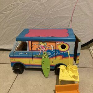 Vintage Barbie Beach Bus w/Original Box 1973 #7805 Missing Some Accessories